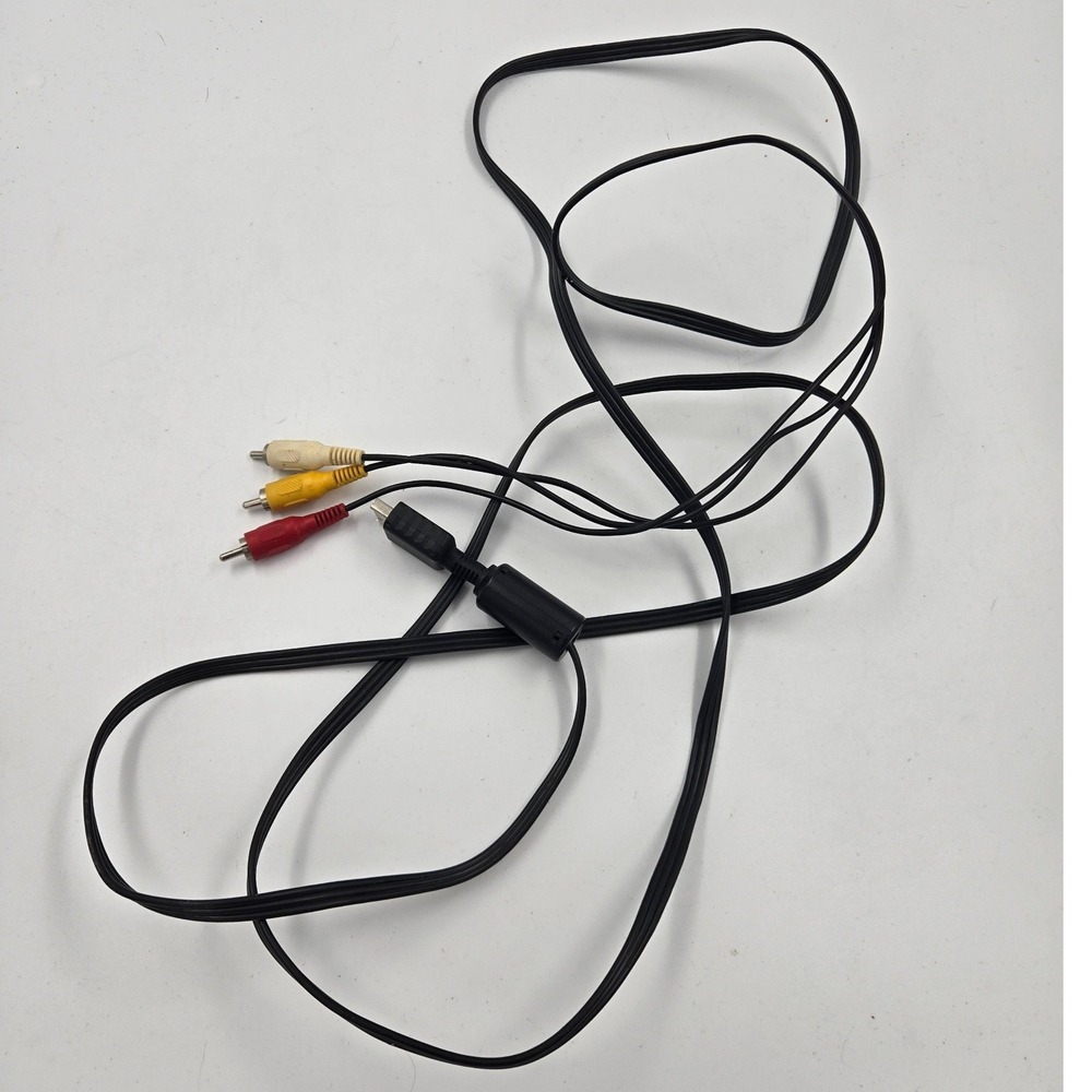 Sony PlayStation AV Cable PS1 PS2 PS3 Composite RCA Video Audio Cord OEM Black